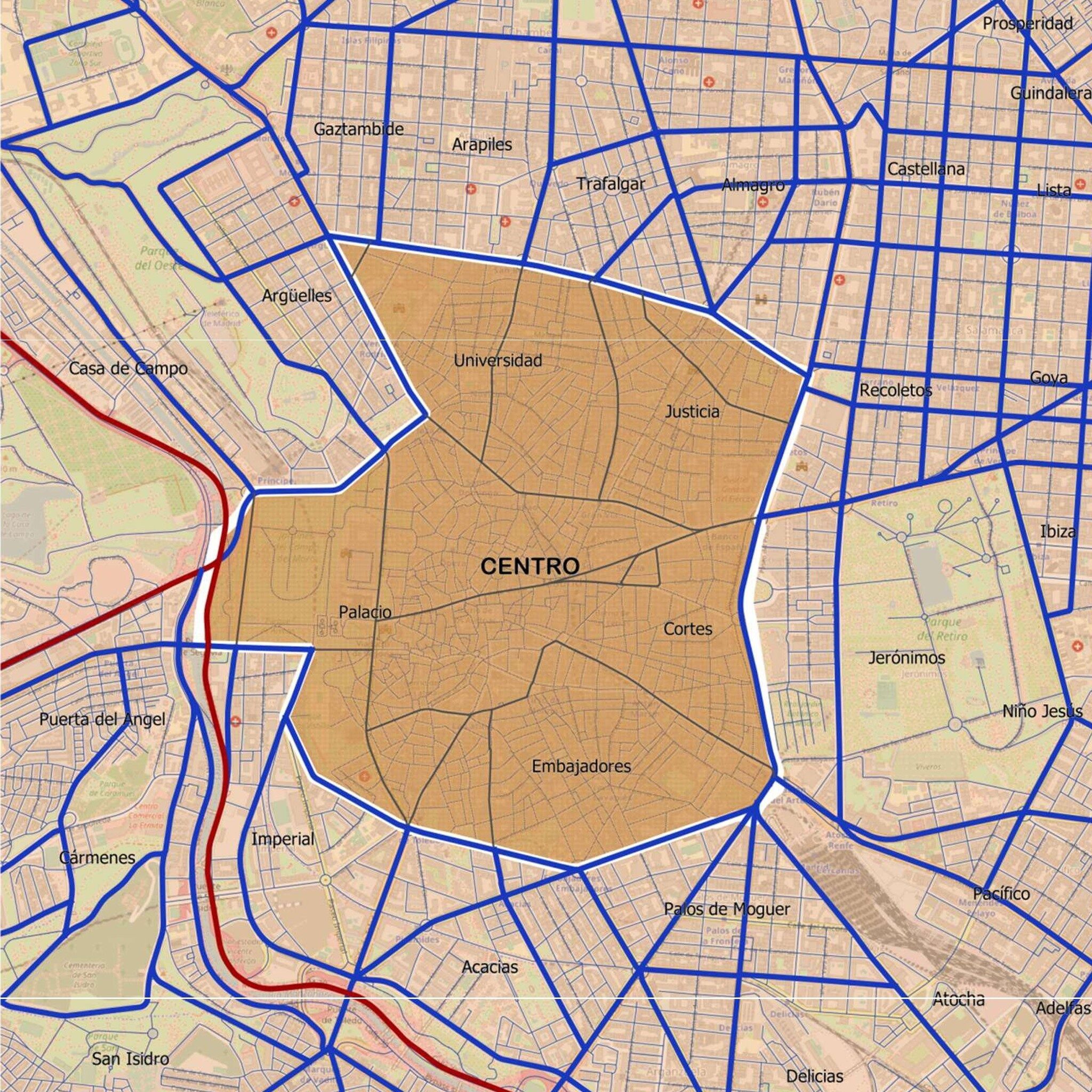 Low Emission Traffic Zones YOU Need To Know SGM Abogados   Sgm Abogados Madrid Map Zbe 2048x2048 