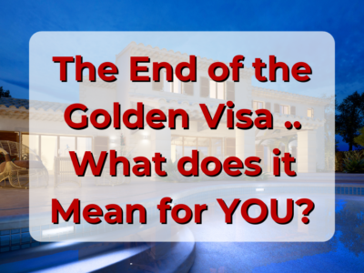 sgm abogados The End of the Golden Visa