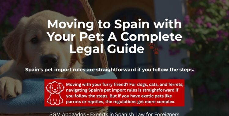 sgm abogados Moving to Spain with Your Pet A Complete Legal Guide