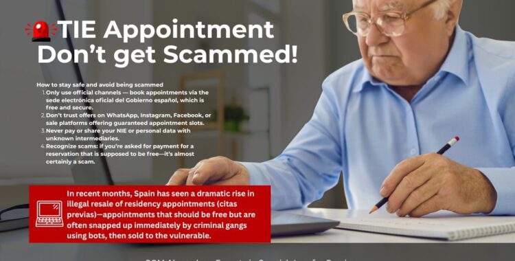 sgm abogados TIE Appointment Don’t get Scammed!