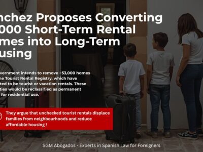 sgm abogados Sánchez Proposes Converting 53,000 Short-Term Rental Homes into Long-Term Housing