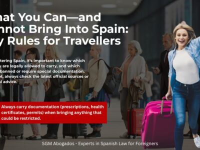 sgm abogados What You Can—and Cannot Bring Into Spain Key Rules for Travellers