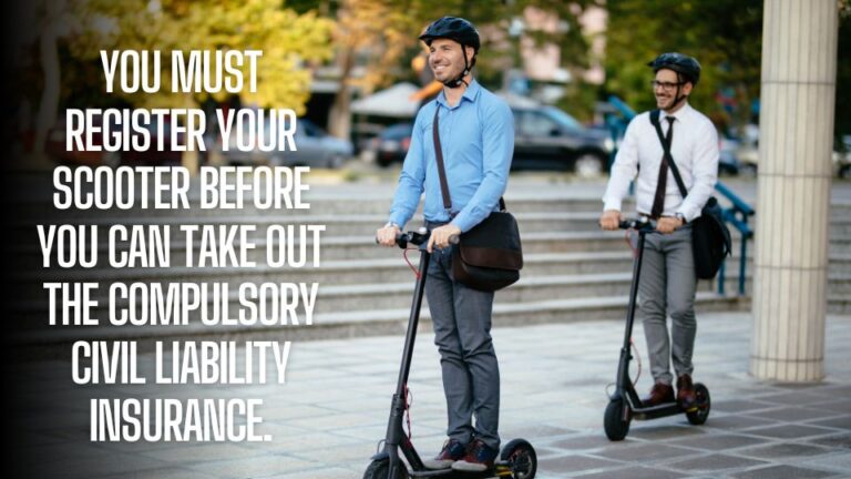sgm abogados You must register your scooter before you can take out the compulsory civil liability insurance.